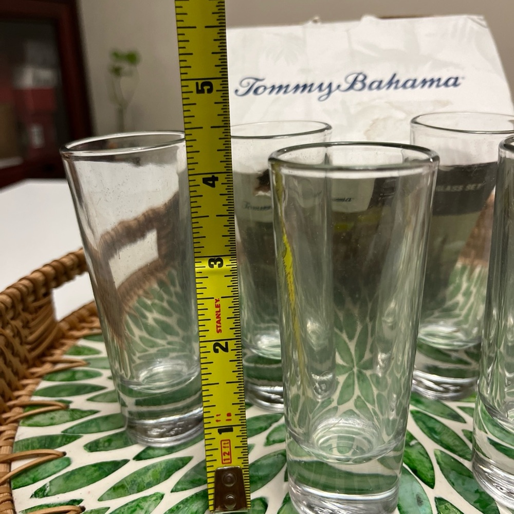 Tommy Bahama Transparent Shot Glass Collection - Picture 4 of 8